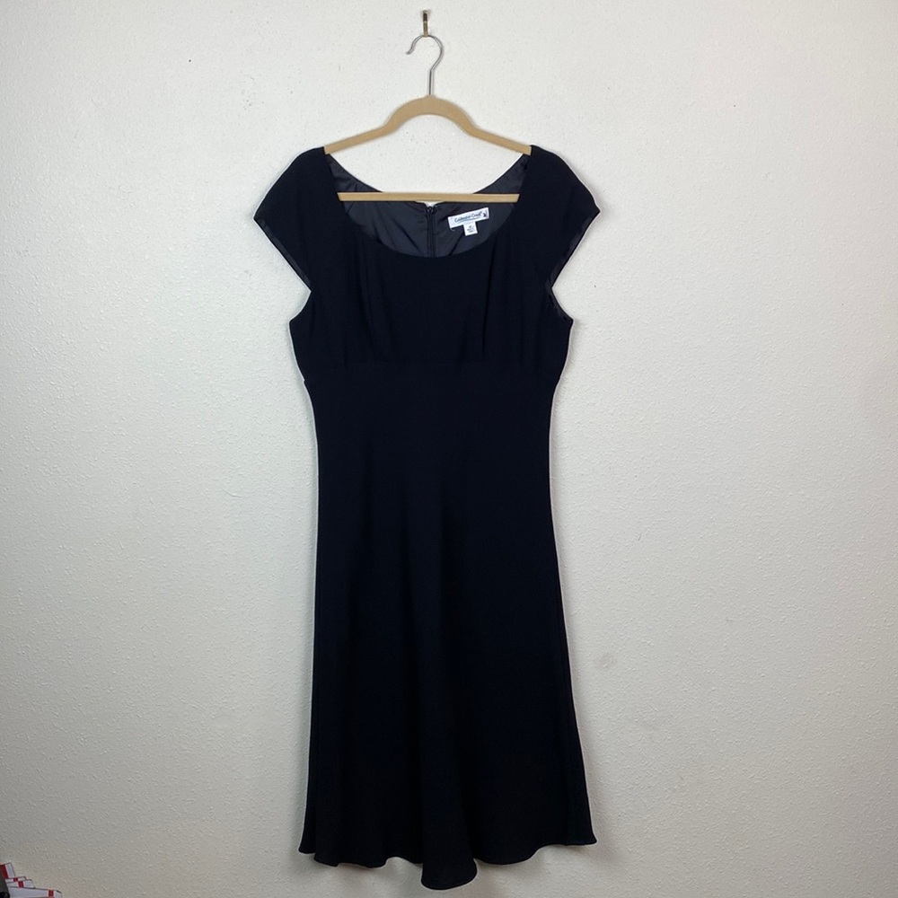 Coldwater Creek | Black A Line Midi Dress 12